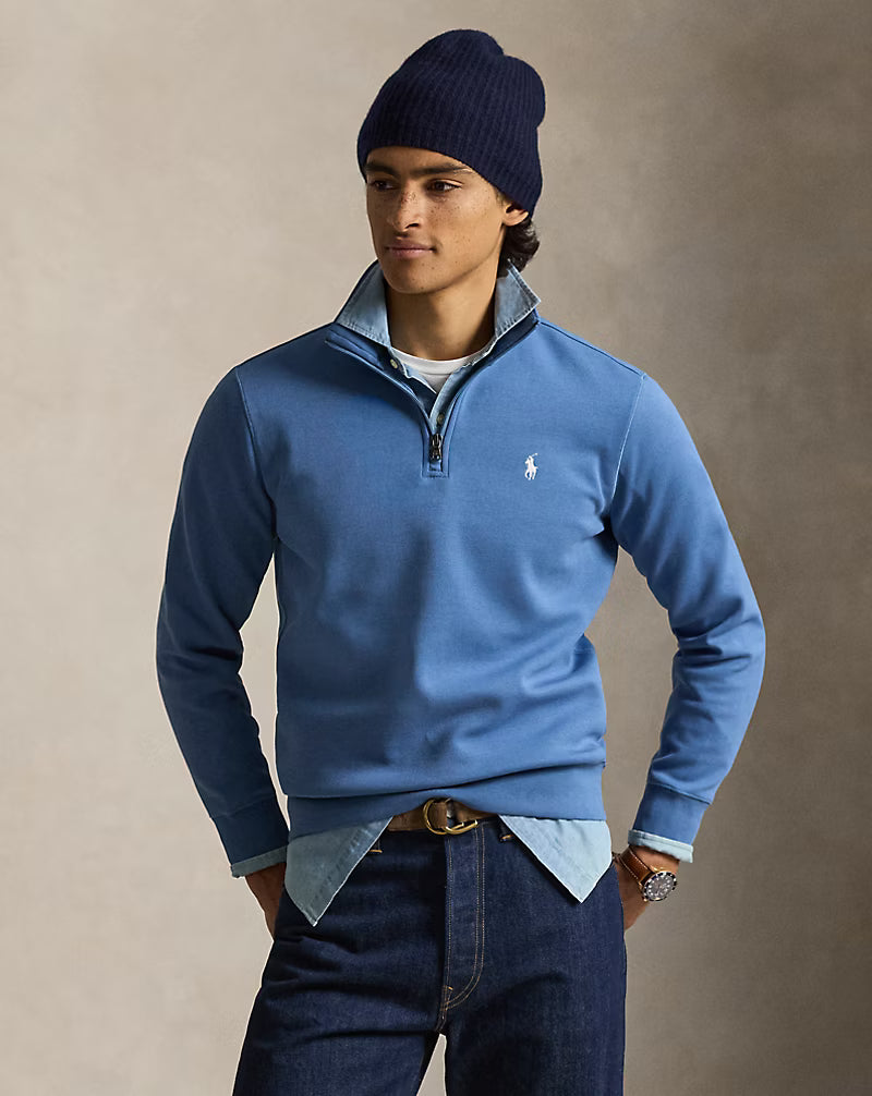 Pull à col camionneur en maille double Ralph Lauren