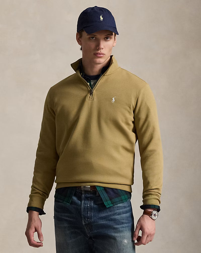 Pull à col camionneur en maille double Ralph Lauren