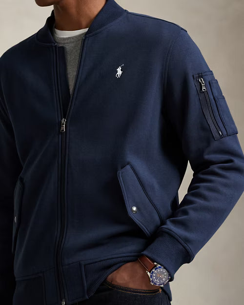 Veste bomber en maille double Ralph Lauren